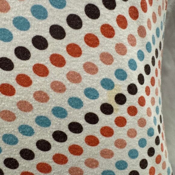 Y2K FANG Polka Dot Ringer Tee S Coquette Indie Sleaze Core Retro - Picture 4 of 8